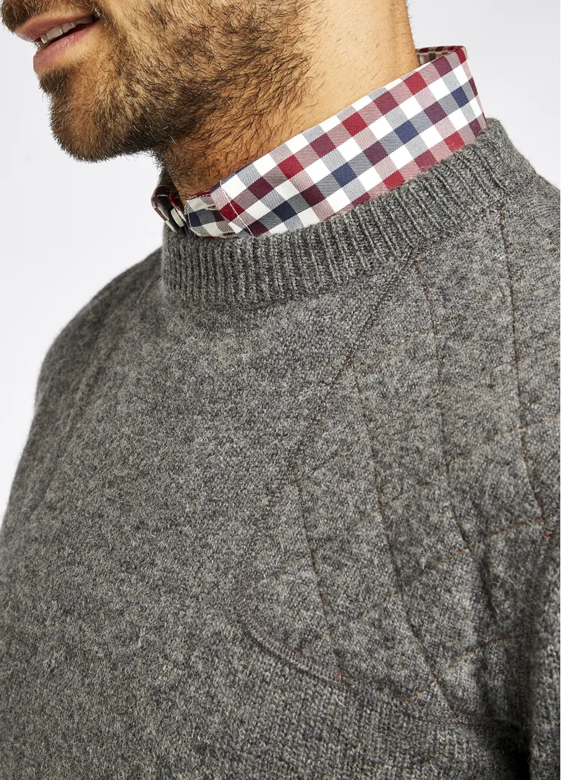 Dubarry Mens Nolan Crew Neck Sweater Grey-1